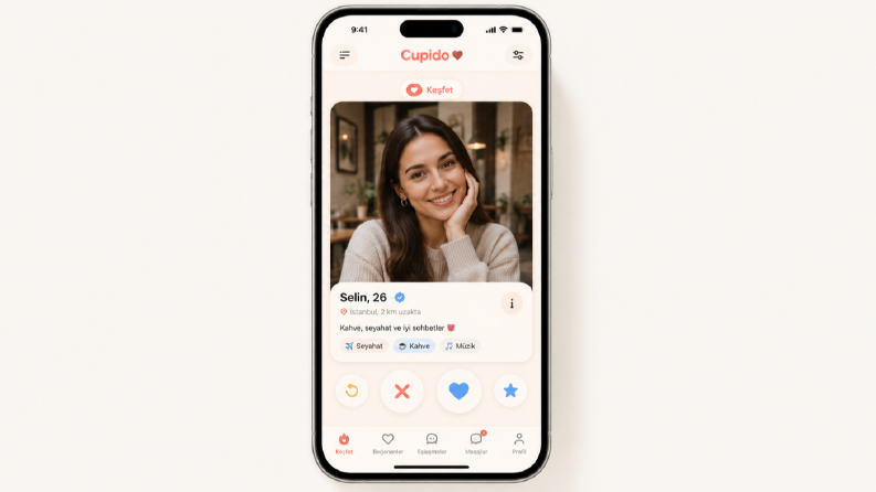 Cupido – Dating Uygulaması UI/UX Tasarımı