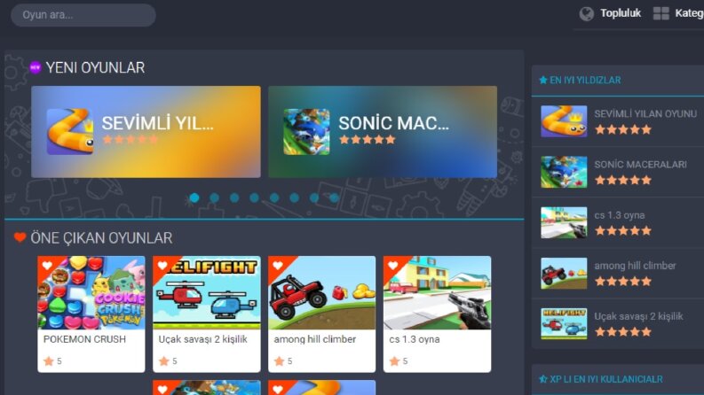 Gelirli oyun sitesi 23.000 oyun!