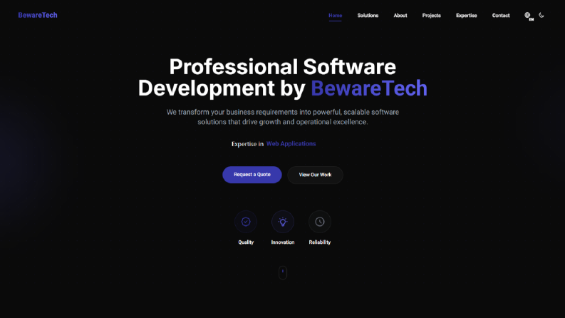 Yazılım Şirketi Web Sitesi