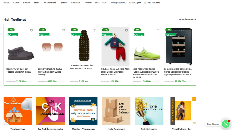 tryoshop.com – WooCommerce & Özel Yazılım Entegrasyonu
