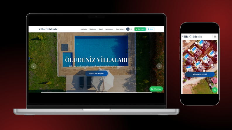 Konsept villa rezervasyon sitesi