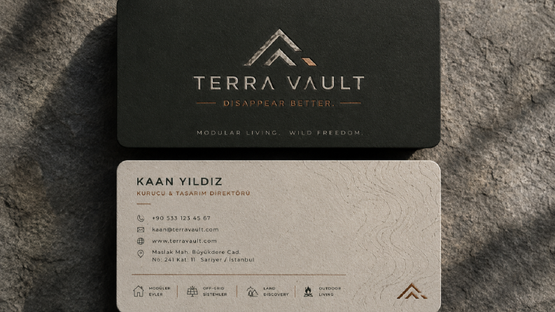 TERRA VAULT- kartvizit tasarımı