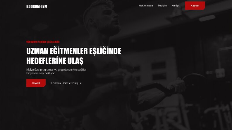 Spor Salonu - Websitesi Tasarımı