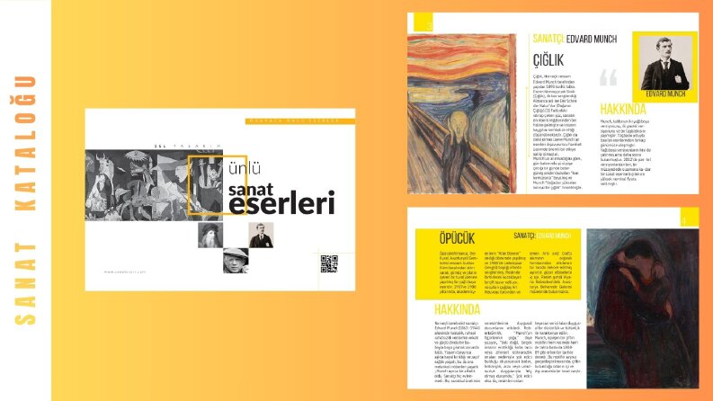 SANAT ESERLERİ TEMALI KATALOG TASARIMI