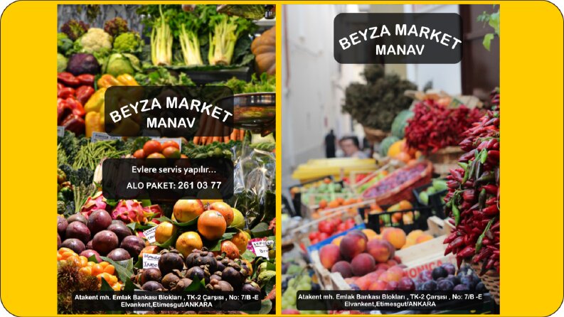 Beyza Manav Broşür Tasarımı