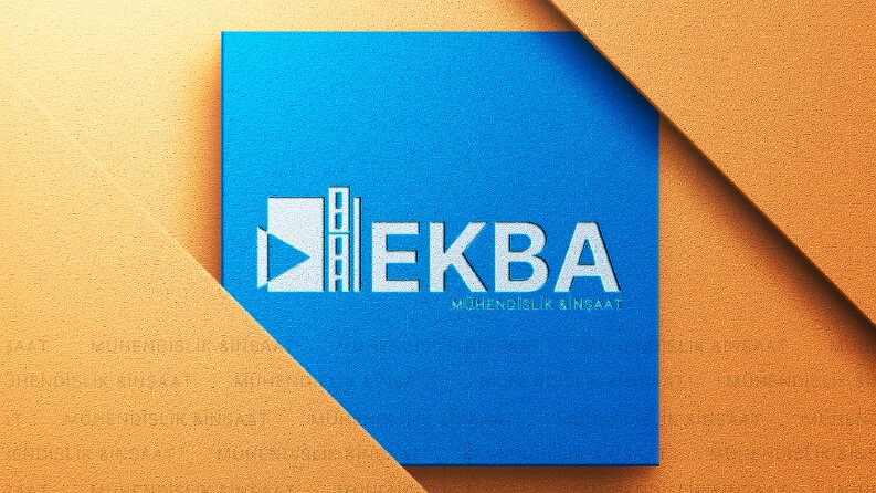 EKBA-Logo Tasarımı-3D MockUp- Kurumsal Kimlik