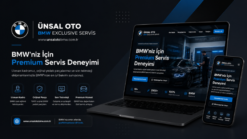 Ünsal Otomotiv BMW Özel Servisi - Web Sitesi tasarımı
