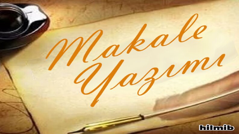 Makale yazımı