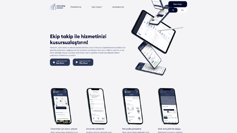 ekiptakipsistemi.com Frontend Kodlama