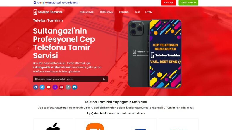 Telefon Tamirim - SEO Uyumlu Web Site Tasarımı