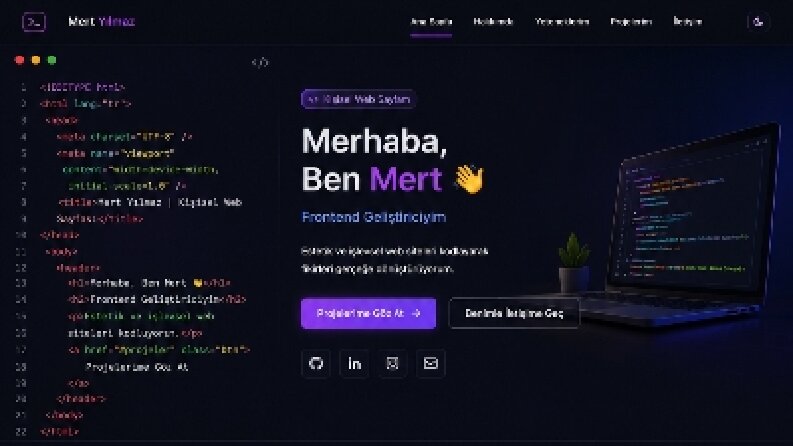 Modern Kişisel Web Sayfası Tasarımı 🌐