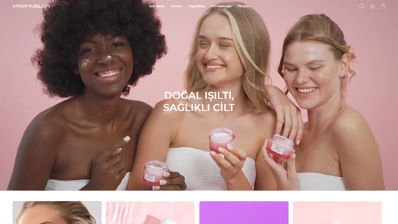Cilt Bakım Markası - Web Sitesi