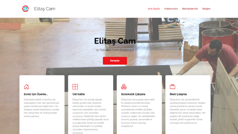 Elitaş Cam - Web Sitesi