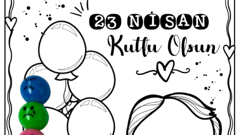 23 Nisan Boyama Kartları