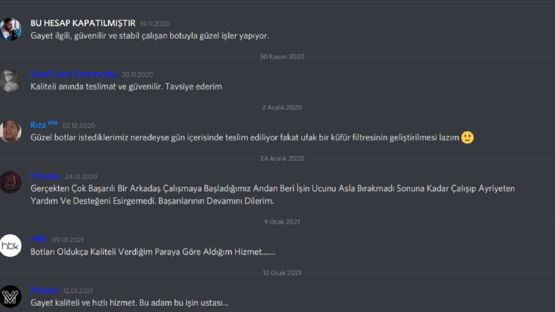 Discord Topluluk Botları