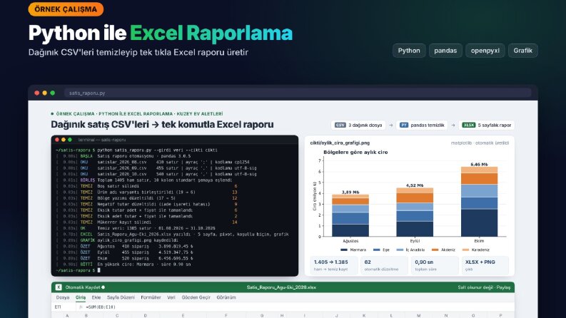 Python ile Excel Satış Raporu – Örnek Çalışma