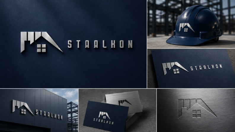 Staalkon | Çelik Konstrüksiyon Logo Tasarımı