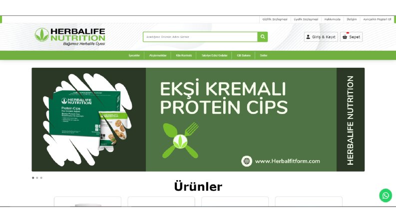 Herbalife E ticaret sitesi