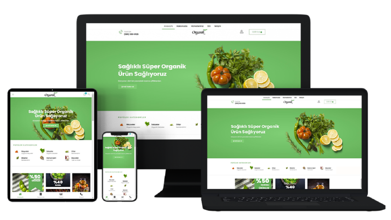 E-Ticaret Sitesi Tasarımlarım