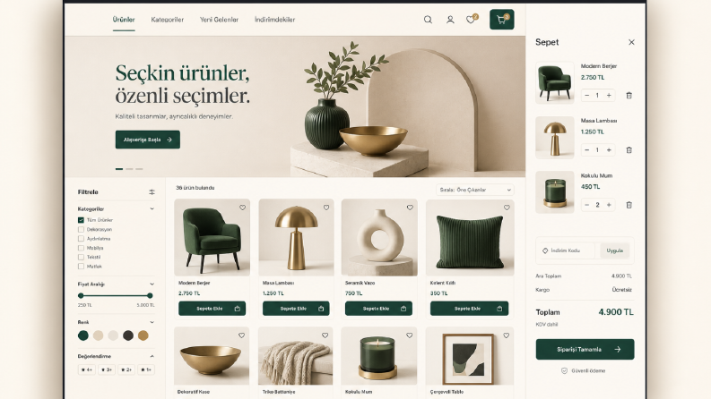 Demo E-Ticaret Mağazası – Modern Web Deneyimi