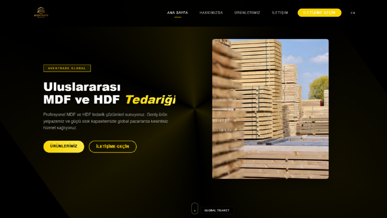 Aventrade Global Web Sitesi Kurulumu