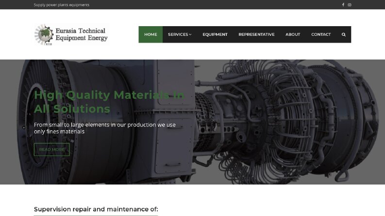 Eurasia Technical Kurumsal Web Sitesi