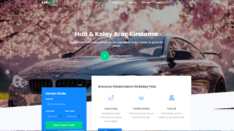 Araç Kiralama Sistemi | Admin Panel