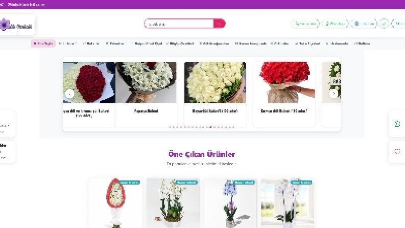 Lila Çiçekçilik – E-Ticaret Web Sitesi Projesi