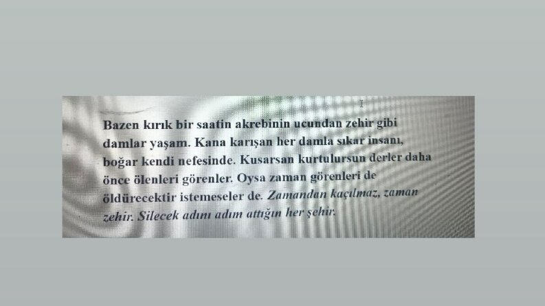 Kendi Kurgularımdan Alıntılar