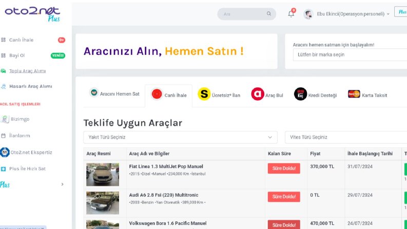 Canlı İhale Sistemi ve İlan