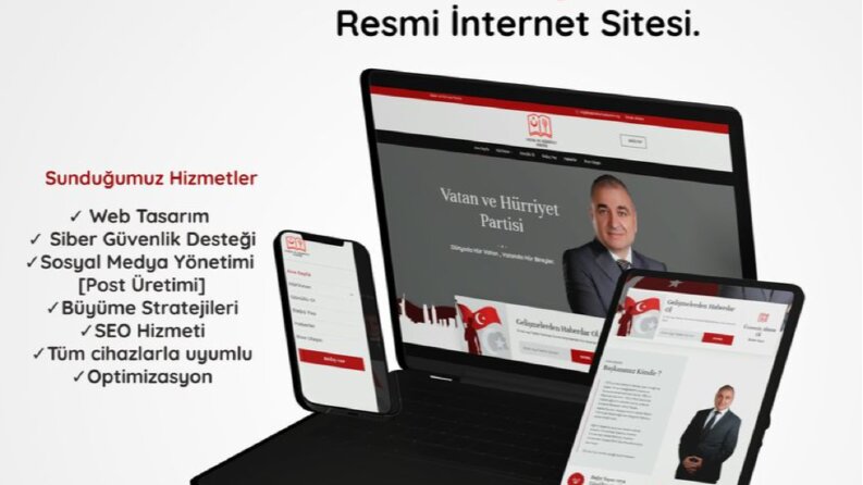 Vatan ve Hürriyet Partisi Kurumsal Web Sitesi