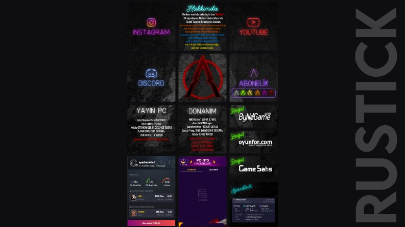 AtakanDRL - Twitch Panel Tasarımı