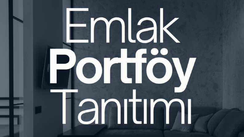 EMLAK PORTFÖY ÇALIŞMASI