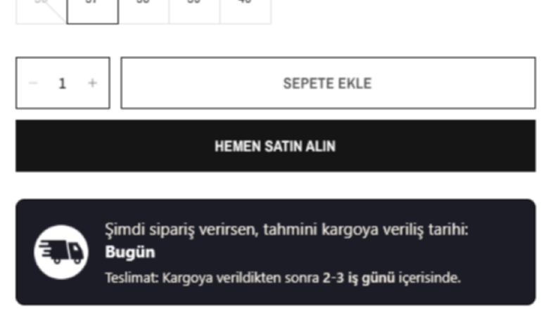 Shopify'da tahmini kargo algoritması