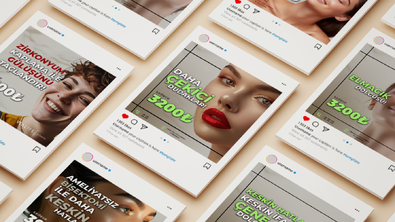 Güzellik Merkezi Reklam Tasarımları