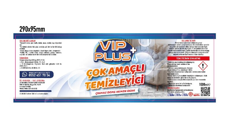 VIP PLUS Çok Amaçlı Temizleyici