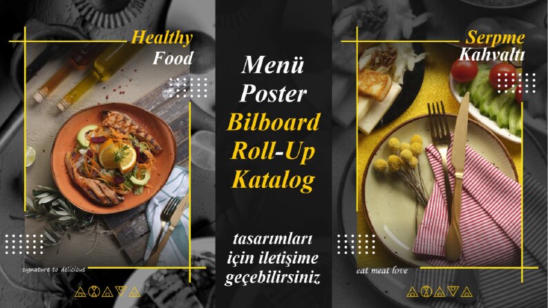 Poster, afiş ve banner tasarımları