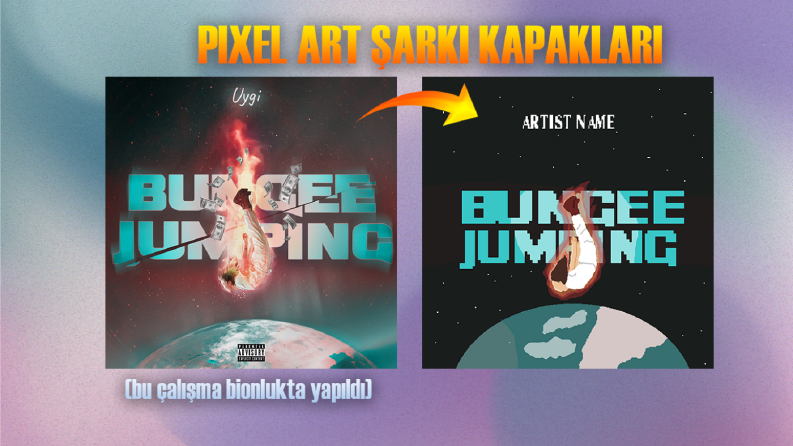Pixel Art Şarkı Kapağı