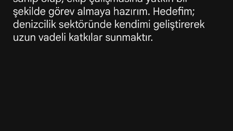 Her konuda itinayla metin yazı oluşturulur 