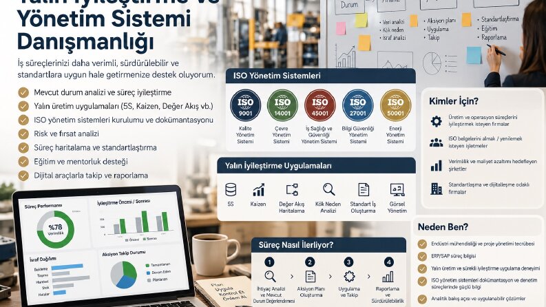 Yalın Süreç İyileştirme ve Yönetim Sistemleri Danışmanlığı