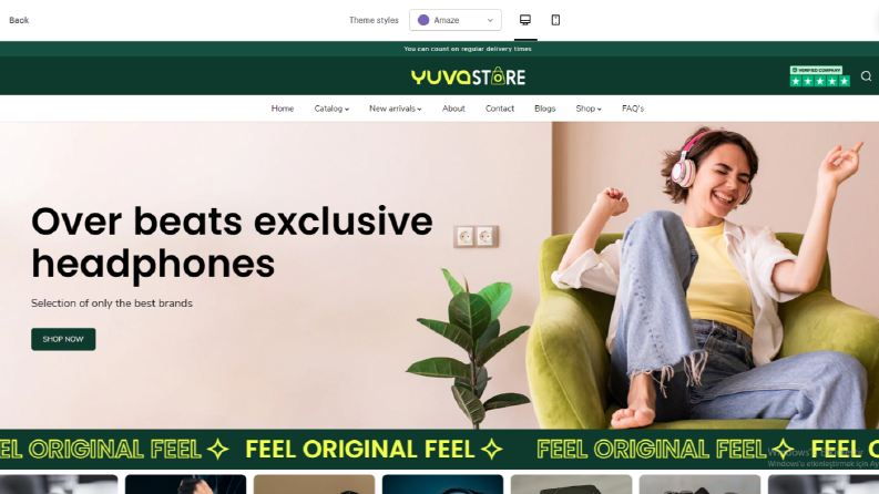 premium Shopify temaları ile site tasarımı