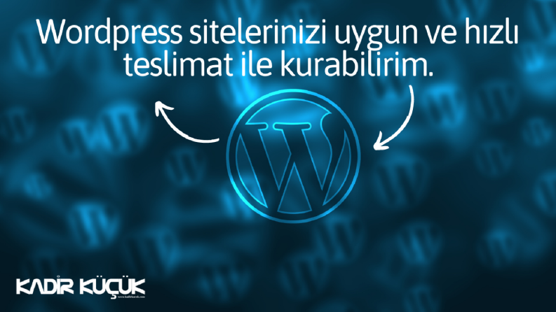 Wordpress web site kurulumu