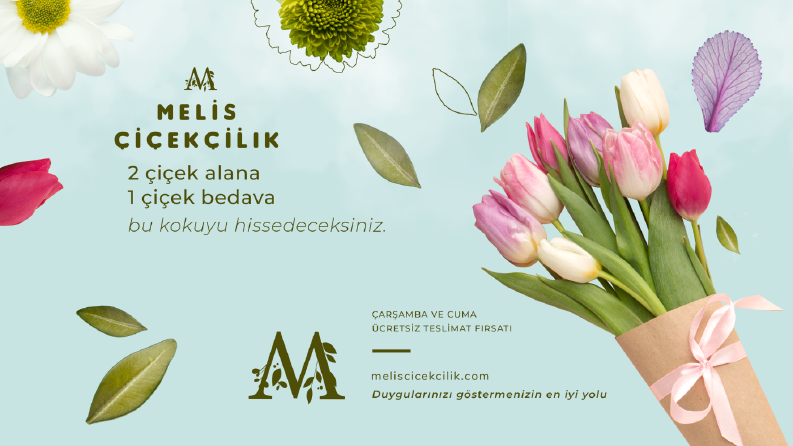 Melis Çiçekçilik için yaptığımız kapak görseli