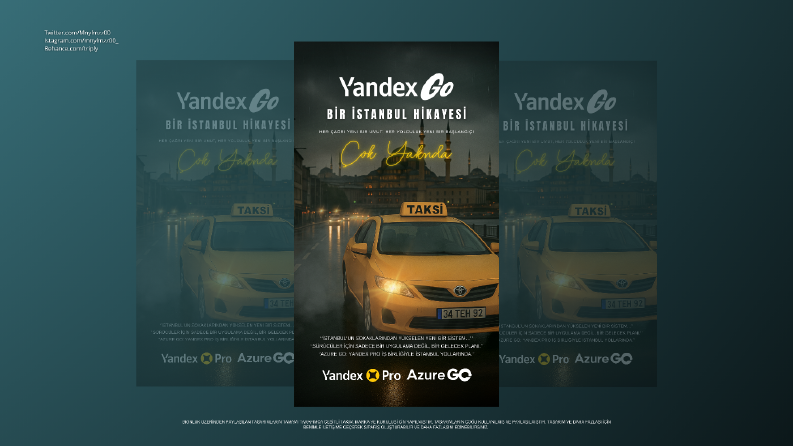 AZURE GO ve Yandex Go İşbirliği Story Tasarımı 