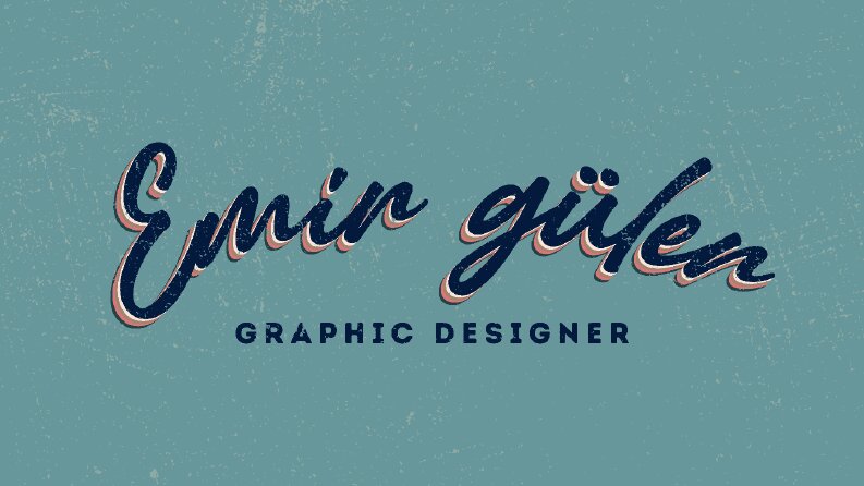İmza logo, retro logo