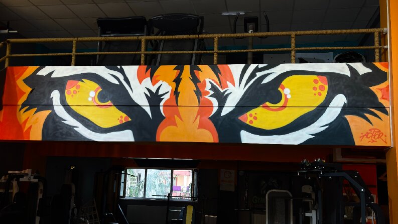 SPOR SALONU GRAFFİTİ ÇALIŞMASI