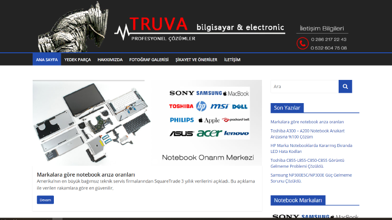 Firma tanıtım sitesi