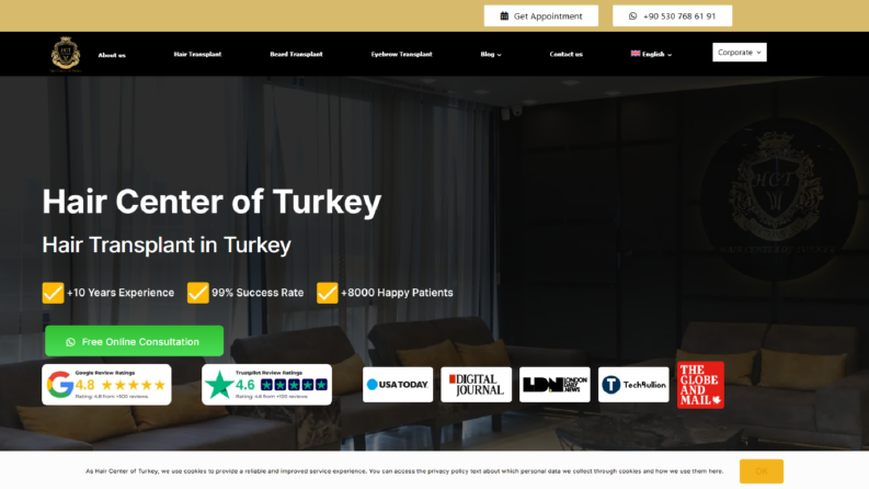 Wordpress Sağlık Turizmi Web Sitesi