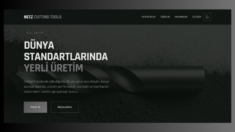 Netz Kesici Takımlar – Endüstriyel Üretim Web Sitesi