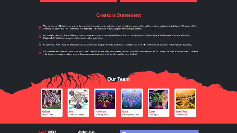 AvaxTreez Web Site